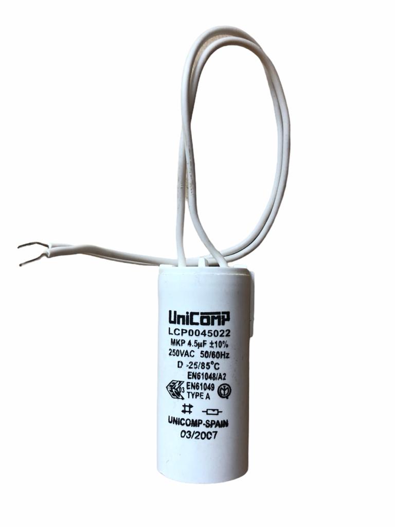 DNA kondenzárot sv. 4µF dráty 210mm zacvaknutí 25x75