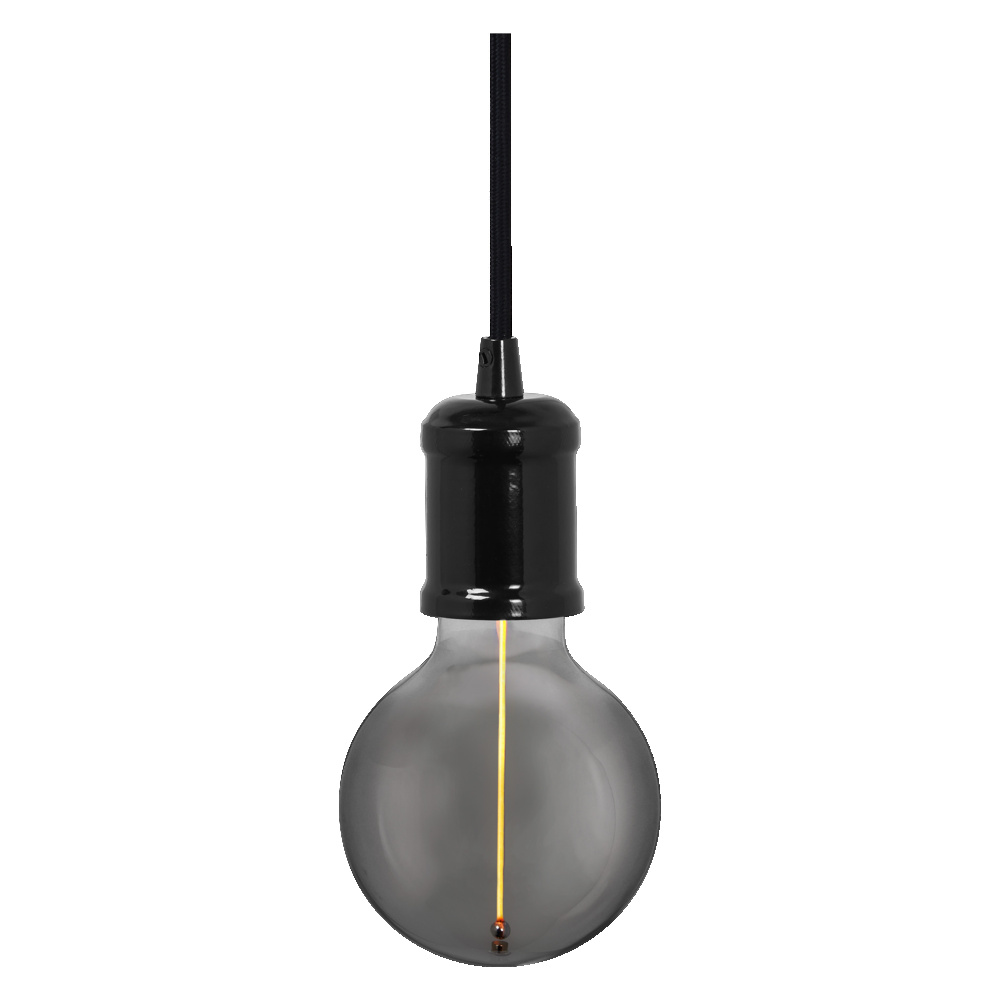 Závěsné svítidlo černé OSRAM 1906 PENDULUM BOBBIN E27 BK