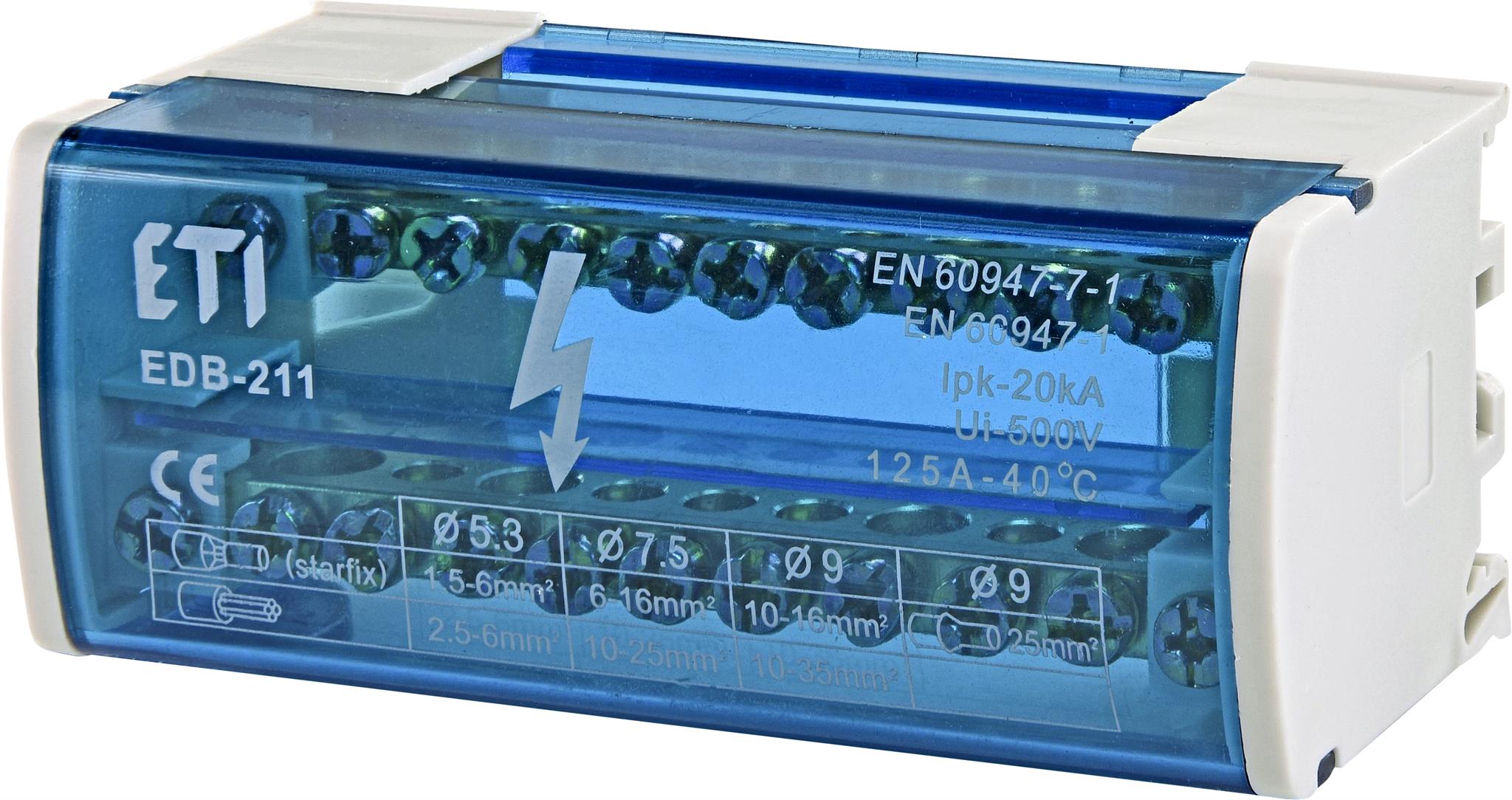 ETI 001102301 distribuční blok, EDB-211