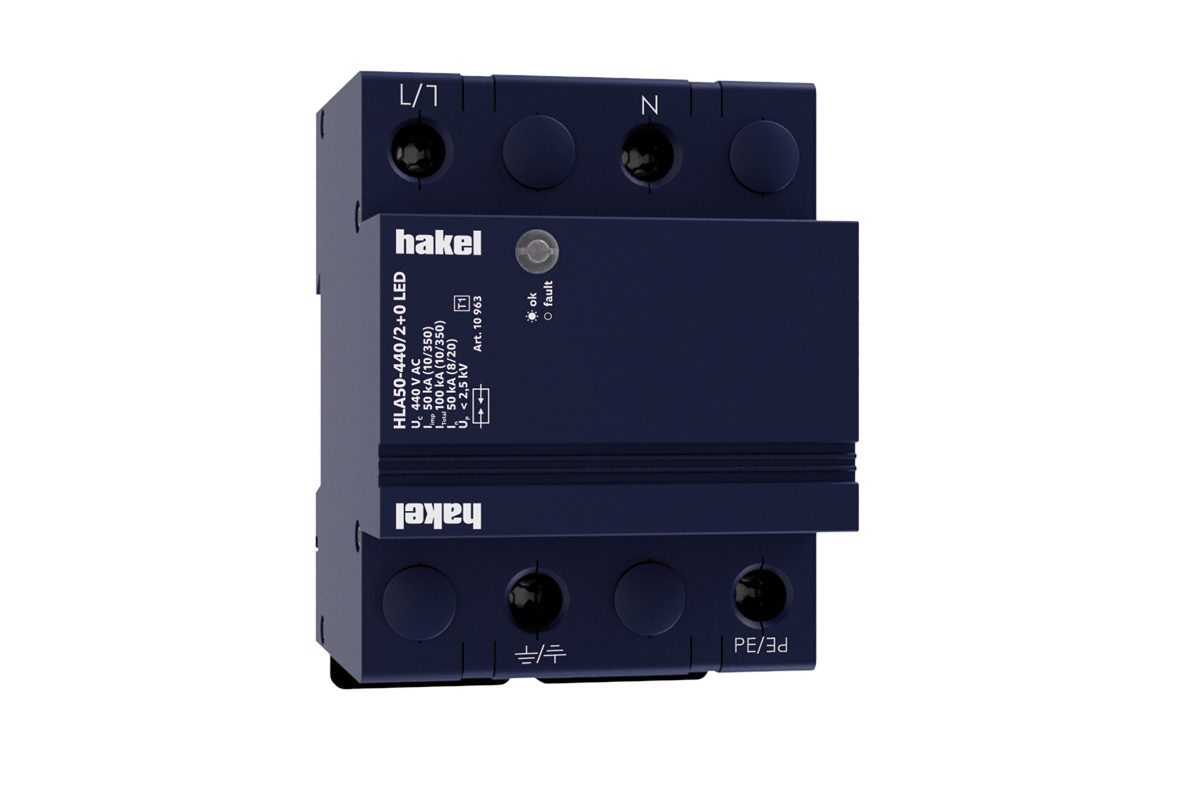 HAKEL 10963 HLA50-440/2+0 LED SPD typ 1