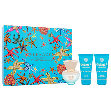 Versace Dylan Turquoise Pour Femme EDT 50 ml + tělově mléko 50 ml + sprchový gel 50 ml