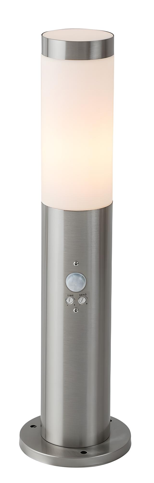 Venkovní sloupkové svítidlo Inox torch saténová chromová E27 1×25W RABALUX 8267