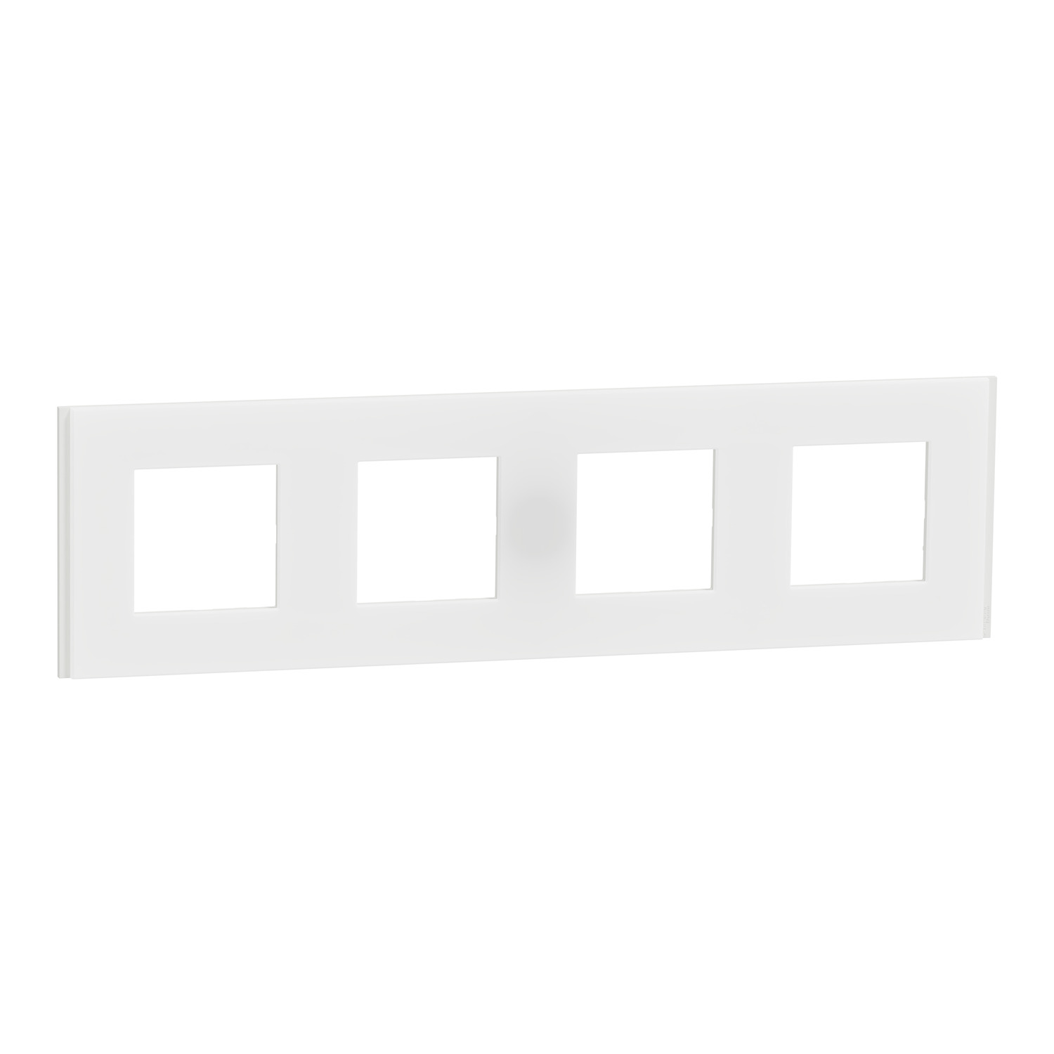 Krycí rámeček SCHN Unica Deco Materials, čtyřnásobný, Translucent white