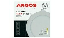Argos LED panel vestavný, kruh 12,5W 1050LM IP20 CCT - Bílá