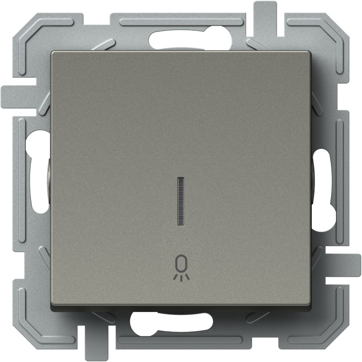 TEM TLAČÍTKO JEDNOPÓLOVÉ 10A 250V~ IN 02 TI IN02 titan