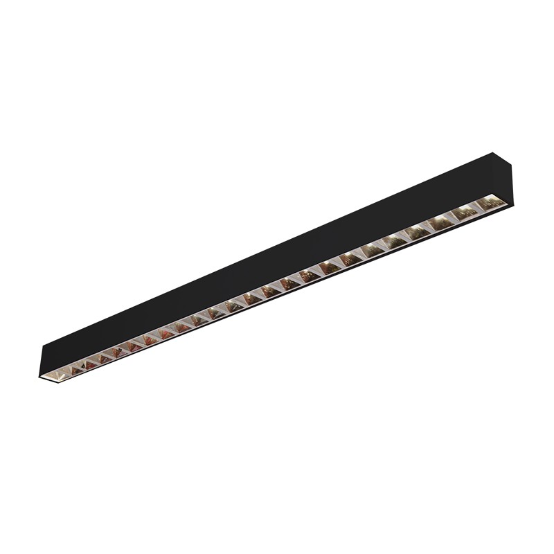 LED svítidlo LED-POL Raggio Black L 40W neutrální bílá