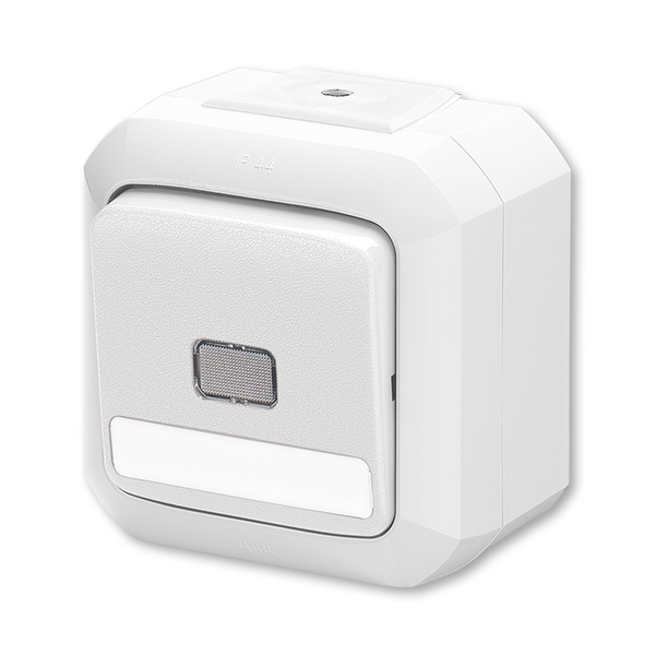 Přepínač střídavý ABB VARIANT 3559N-C25512 B, řazení 6S a 6So, bílá, IP54, s čirým průzorem