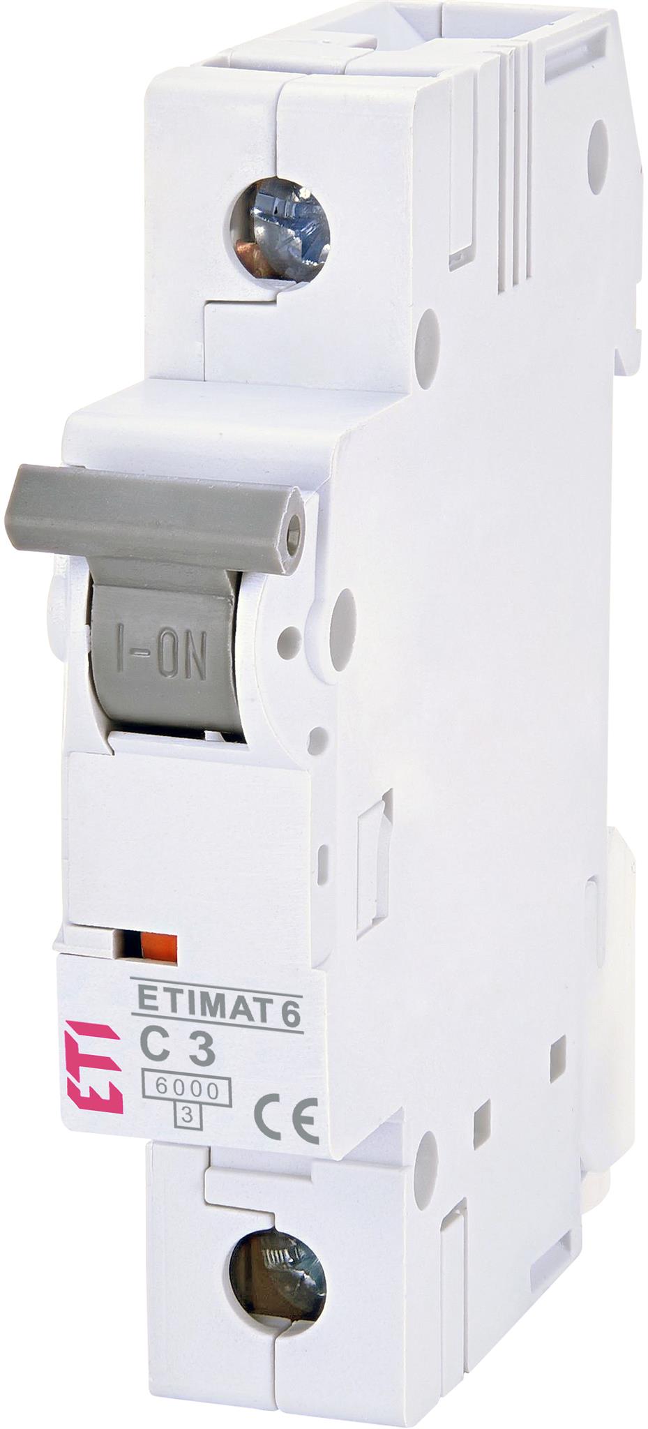 Jistič jednopólový ETI 002141509, ETIMAT 6 1p C3