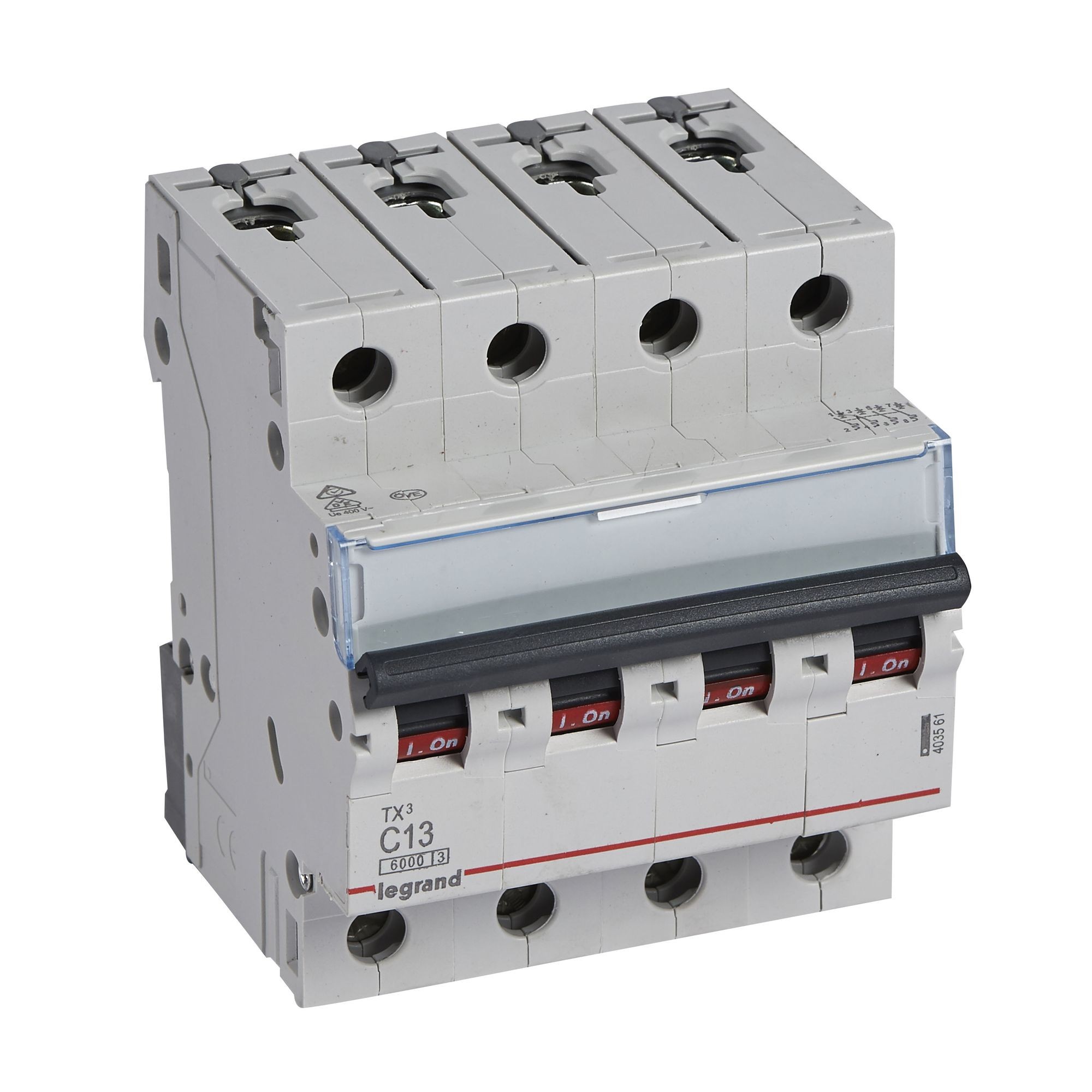 Jistič čtyřpolový LEGRAND 403561 TX3 4P C13 6000A
