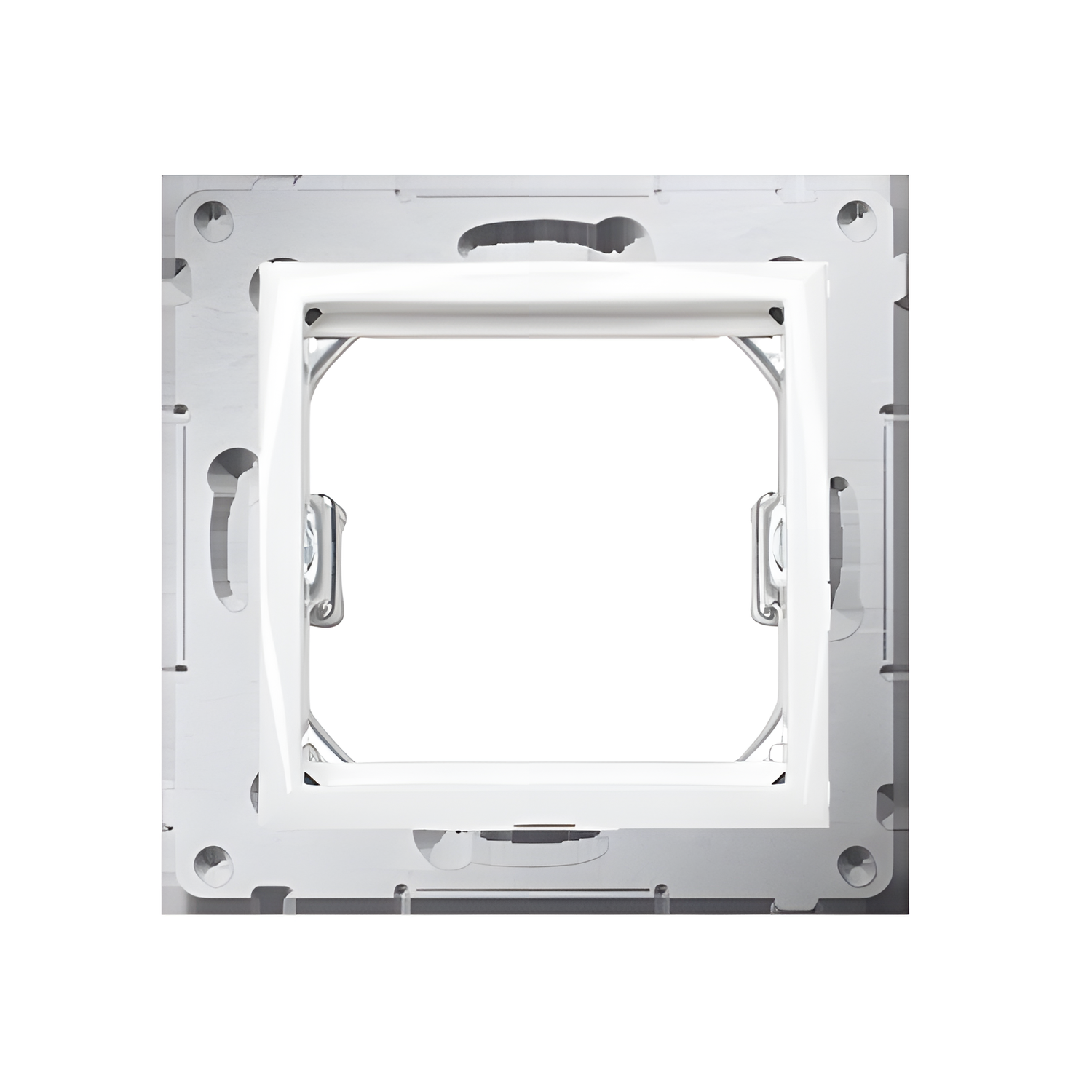 Adaptér přechodový SIMON 54 DA45.01/11, (průchodka) pro zařízení standardu 45 × 45 mm, bílá