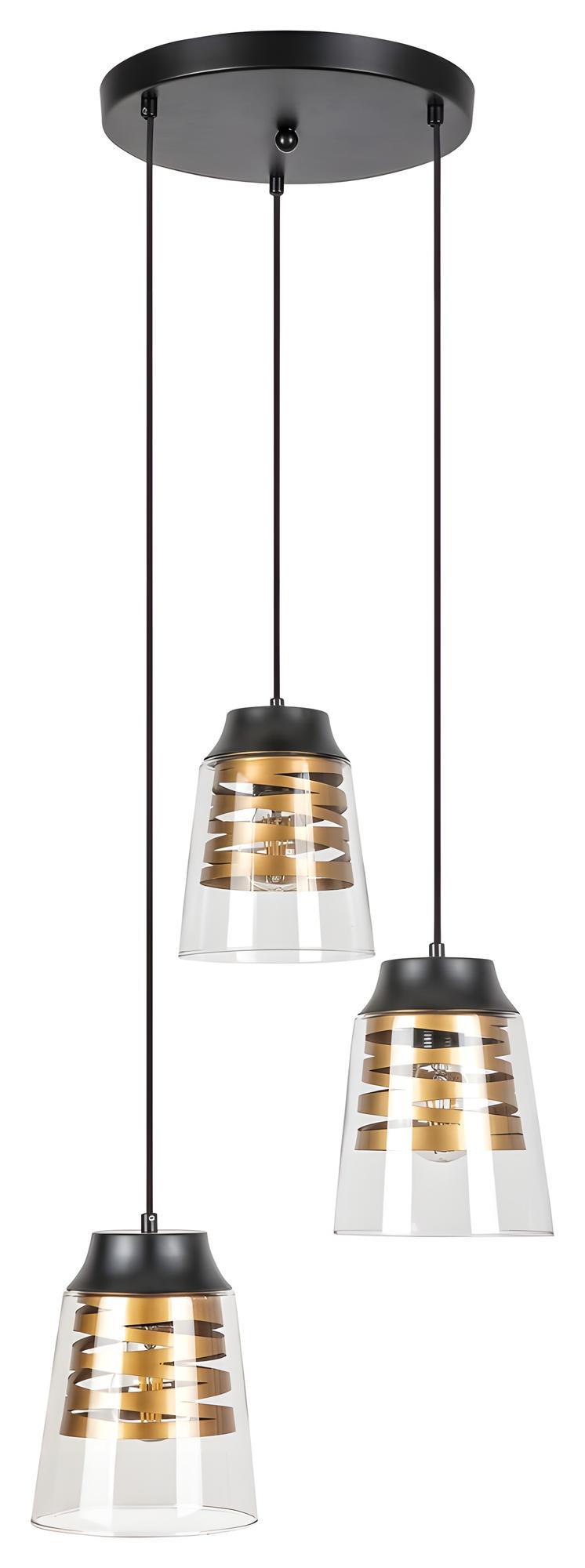 Závěsné svítidlo Zenaida matná černá E27 3×60W RABALUX 3545