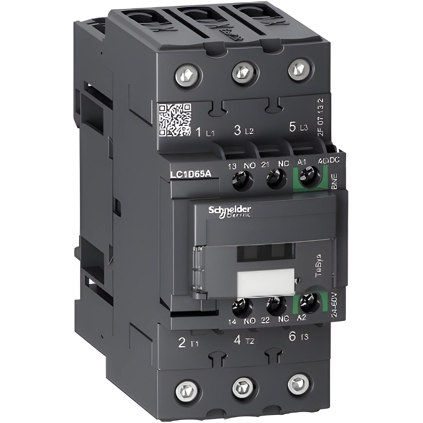 SCHN LC1D65ABNE TeSys D Green 3P AC-3 65A 24 - 60V AC/DC