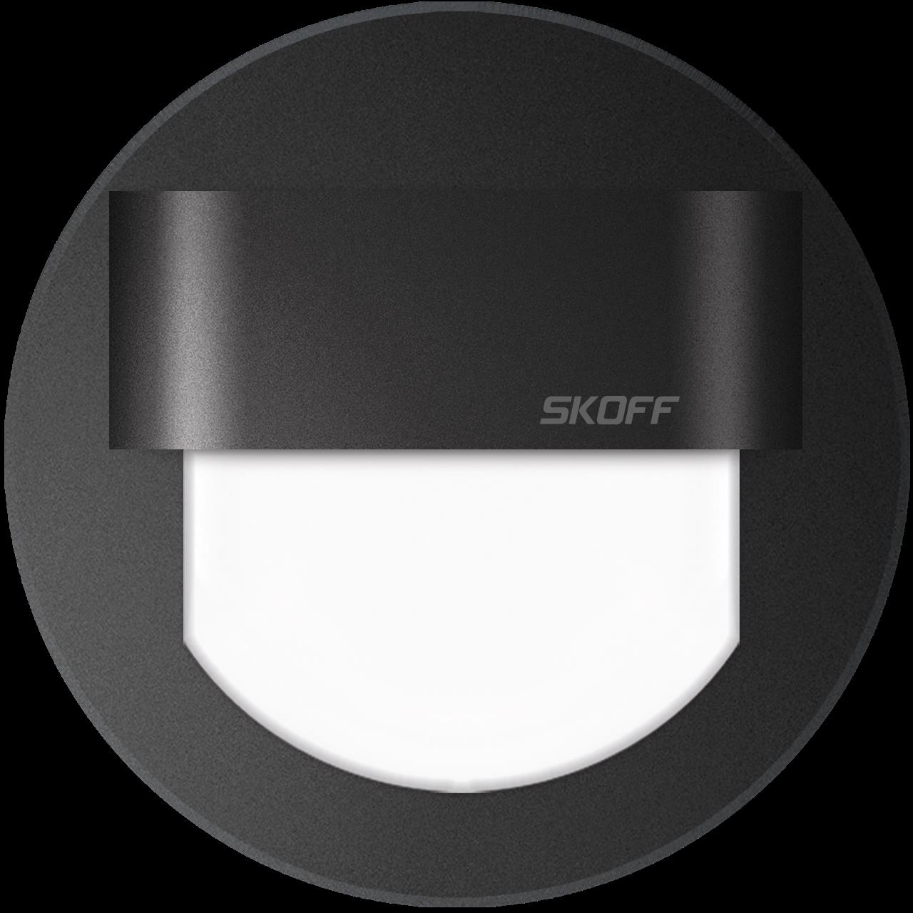 Orientační LED svítidlo SKOFF Rueda 4000K 0,8W 10 V DC IP66 černá