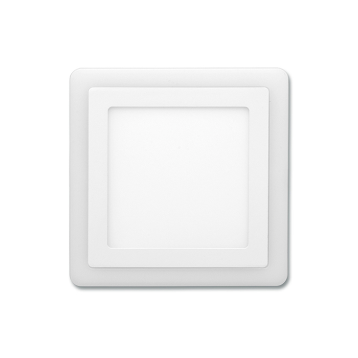LED panel ECOPLANET DUO 6W, 400lm, CCT 2700/4000K, IP20, bílá (LED-DUO-S6W)