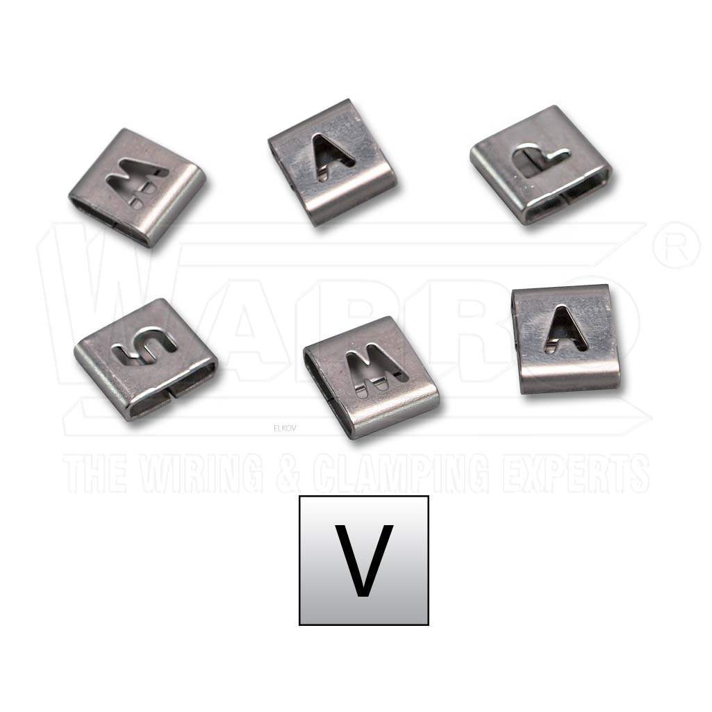 wpr2733 WR1-V nerezový popisovací systém Wapro Easy Read - znak "V"