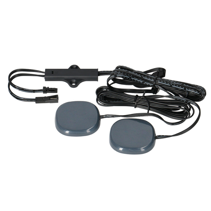 MC LED Skrytý dotykový spínač/stmívač, (2 senzory), samolepka "Touch Sensor", 12/24 V DC, max. 3 A