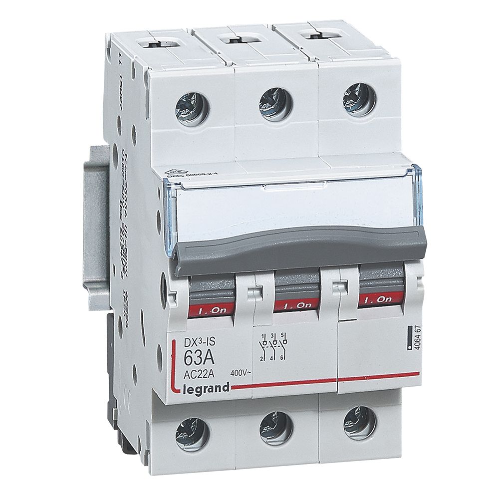 LEG 406467 DX3 VYPÍNAČ 3P 63A 400V