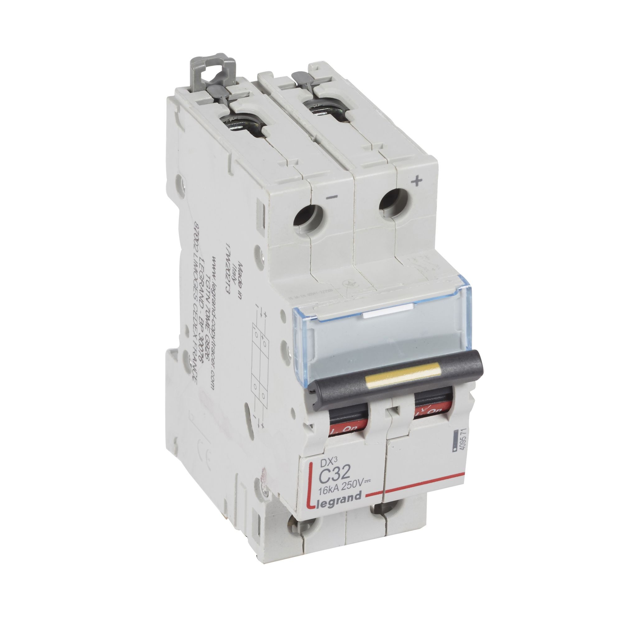 Jistič dvoupolový LEGRAND 409571 DX3 DC 2P C32 16KA