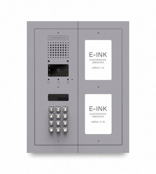 CZPHONE 4004092005 S elektronickým papírem (E-INK) FlatLine: SVĚTLE ŠEDÁ - MELODY: klávesnice až 32