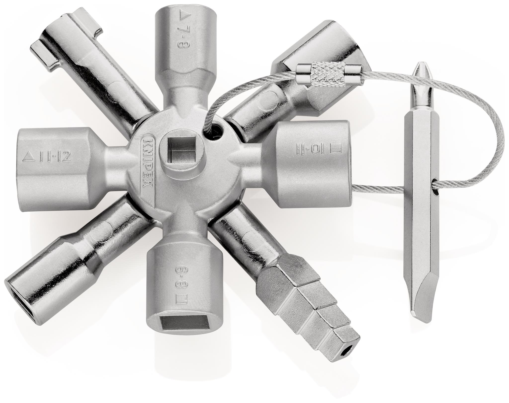 KNIPEX 00 11 01 Klíč na rozvodné skříně TwinKey