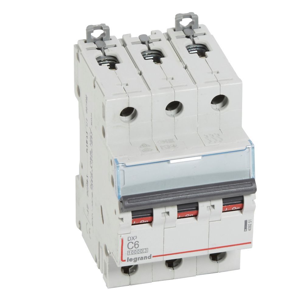 Jistič třípolový LEGRAND 409251 DX3 3P C6 10000A/16KA