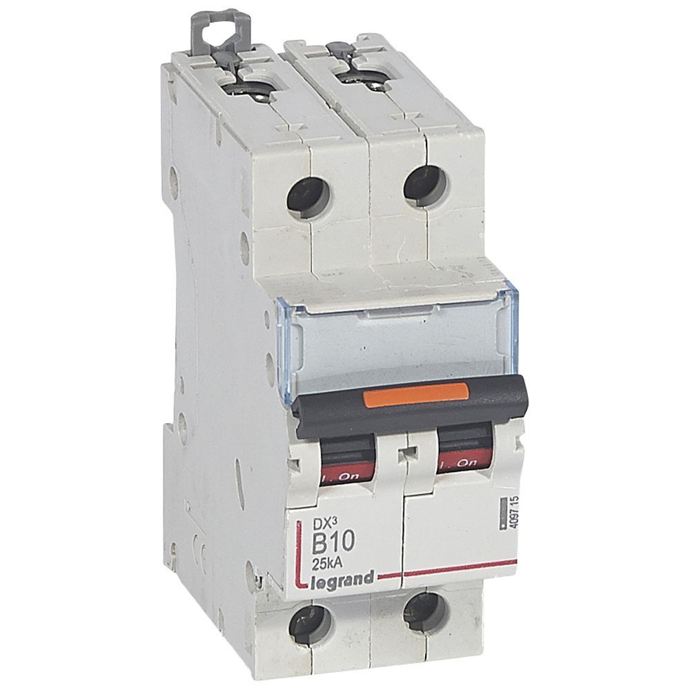 Jistič dvoupolový LEGRAND 409715 DX3 2P B10 25KA