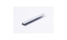 Ukončovací U hliníkový profil hladký pro polykarbonátové desky 10mm, délka 6m