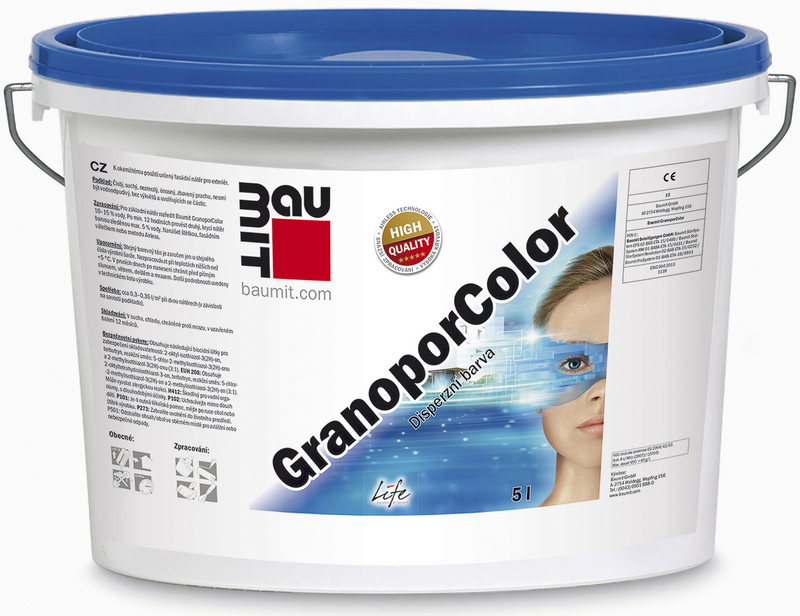 Barva fasádní Baumit GranoporColor probarvená 5 l