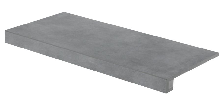 Tvarovka schodová Rako Extra 40×80 cm tmavě šedá DCF84724