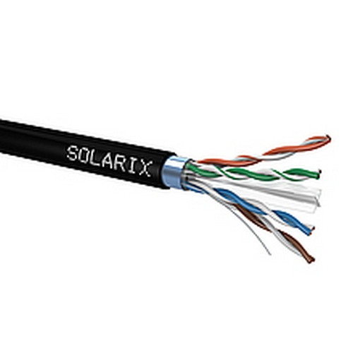 Kabel instalační Solarix CAT6 FTP stíněný PE metráž