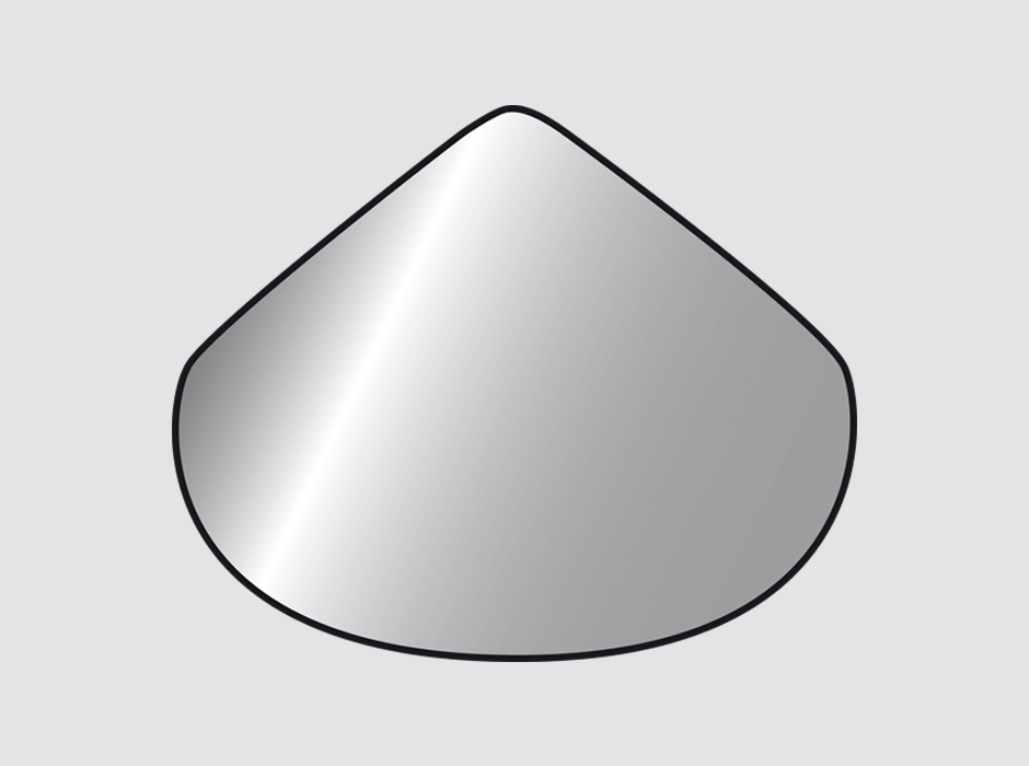 Vnitřní roh Rhenofol 90° (kužel), šedá