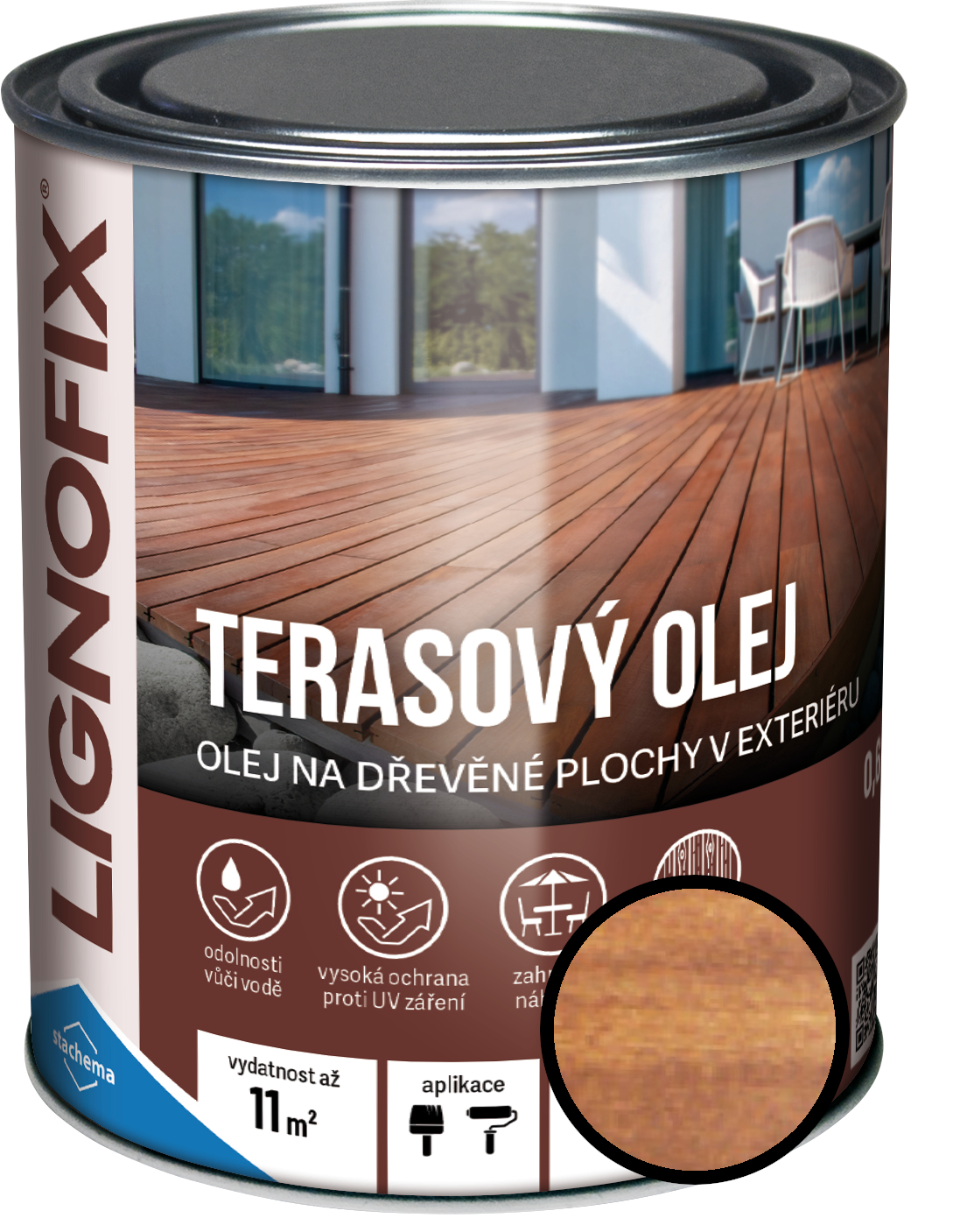 Olej terasový Lignofix modřín, 5 l