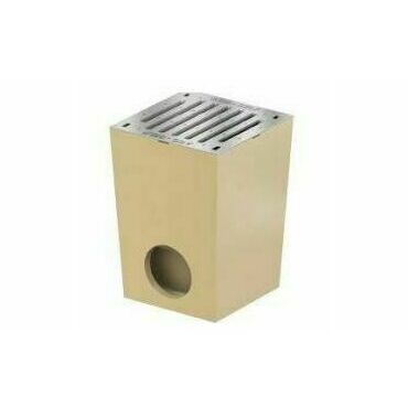 Dvorní vpust ACO Self 25x25cm, z polymerbetonu a pozinkovaným roštem