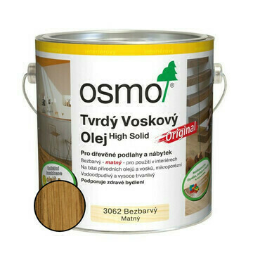 Olej tvrdý voskový Osmo Original 3062 bezbarvý 0,75 l