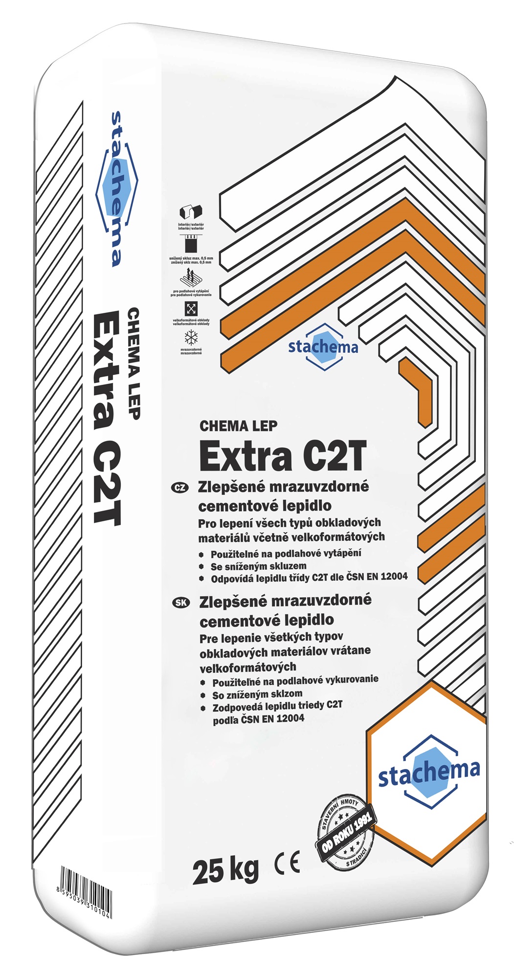 Lepidlo cementové Stachema CHEMA LEP Extra C2T 25 kg
