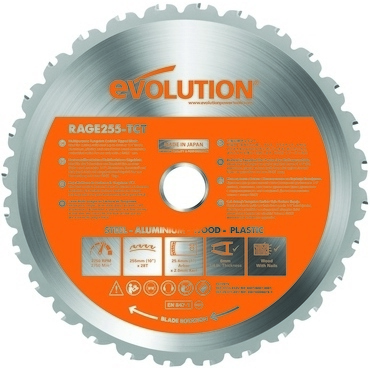 Kotouč pilový Evolution Rage 255×25×2 mm 28 z.