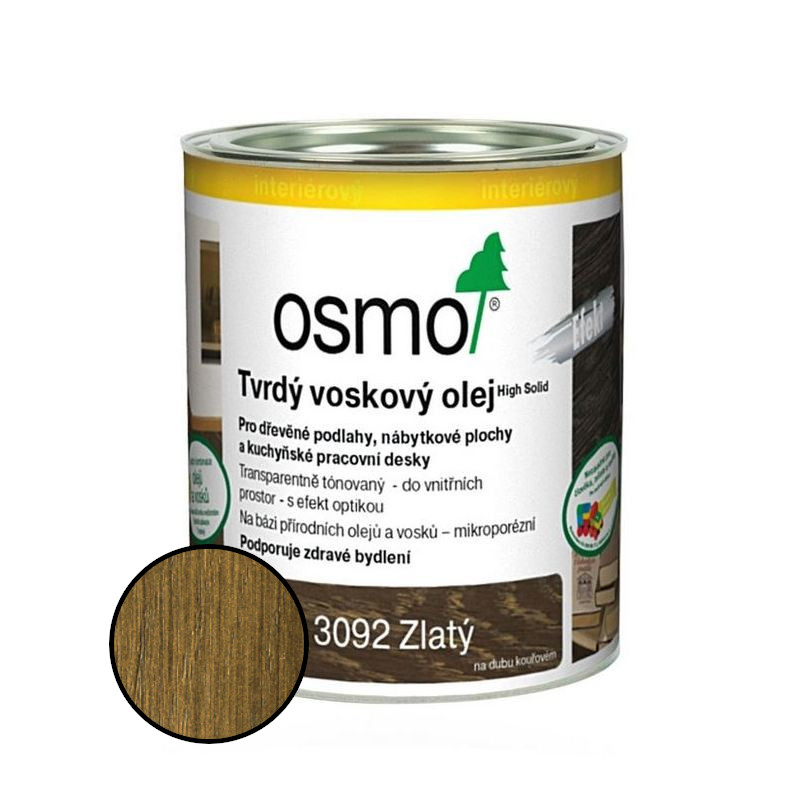 Olej tvrdý voskový Osmo Effekt 3092 zlatý 0,75 l