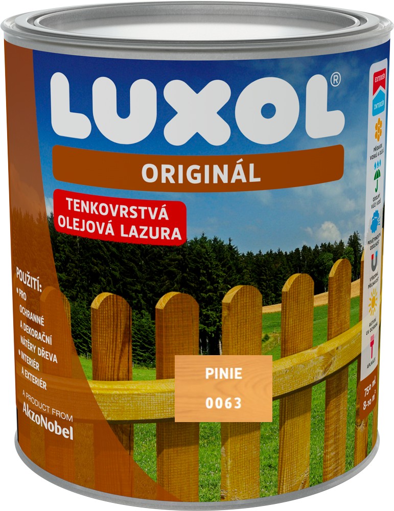 Lazura nadřevo Luxol Originál 0063 pinie 4,5 l