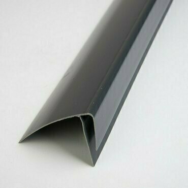 F profil ukončovací plastový grafit 3000 mm