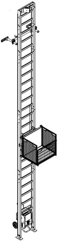 Výtah žebříkový svislý Camac Minor Escalera 200 15,3 m