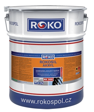 Barva samozákladující Rokosil akryl 3v1 RK 300 1100 šedá střední, 3 l