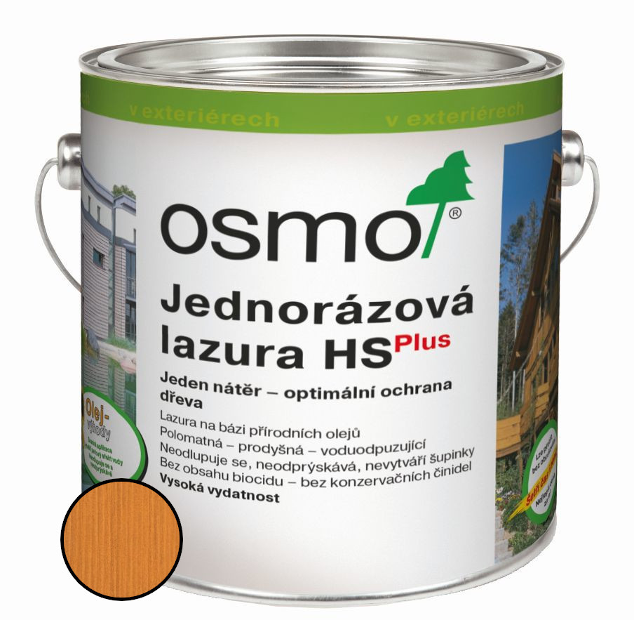 Lazura jednorázová Osmo HS plus 9235 červený cedr 0,75 l