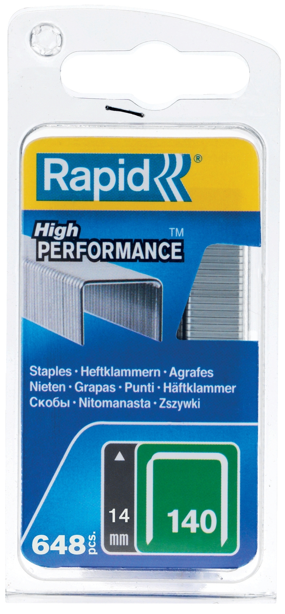 Spony Rapid High Performance 140 10,6×14×1,2 mm 648 ks