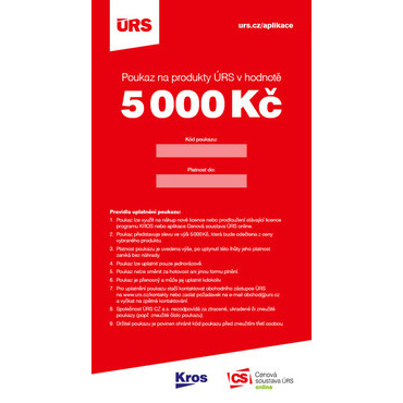 Poukaz na nákup programů ÚRS v hodnotě 5 000 Kč