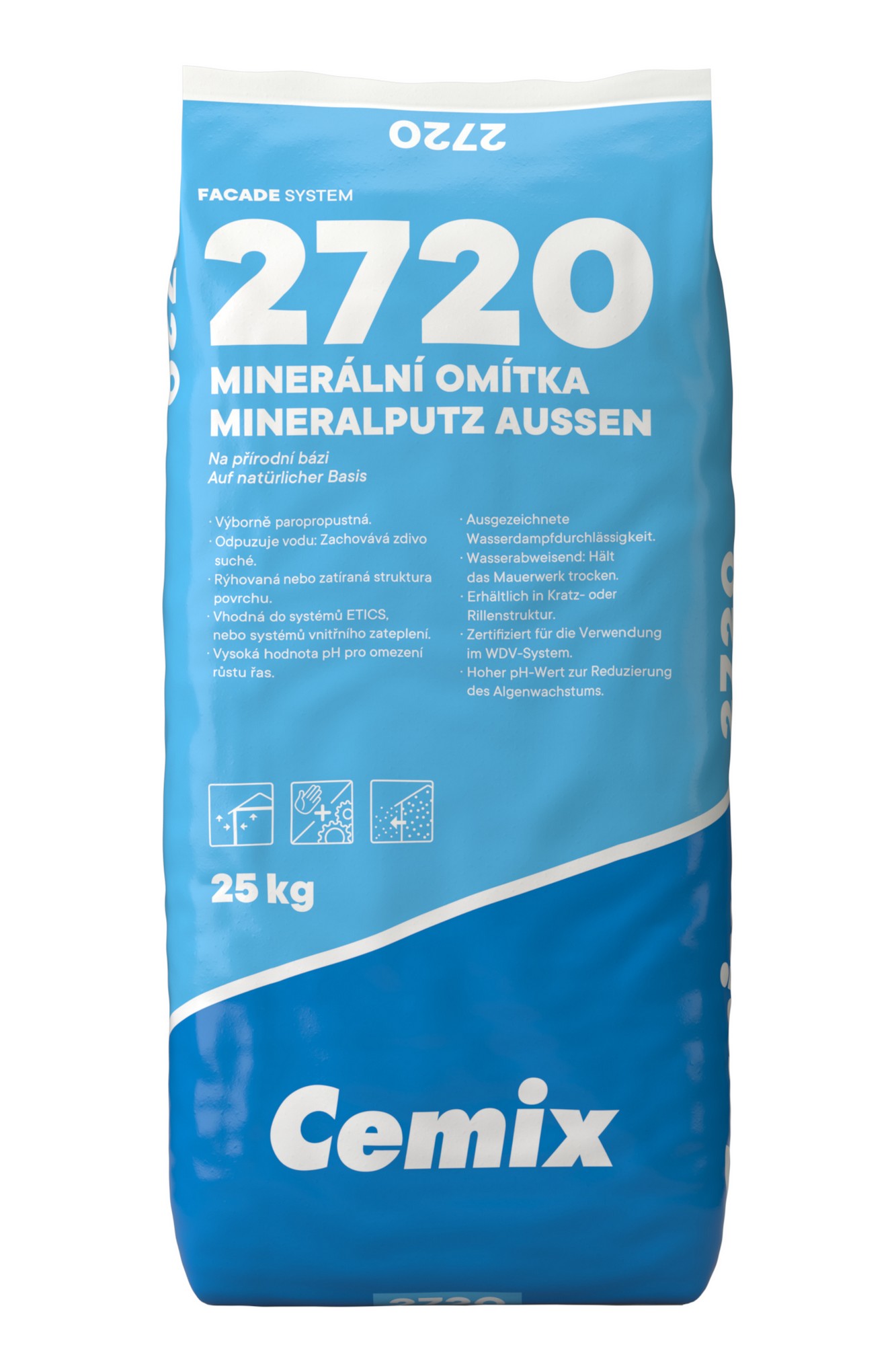 Omítka minerální Cemix 2720 Z 1,2 mm 25 kg
