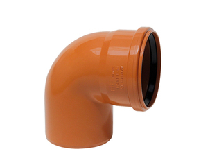 KGB koleno pro kanalizační potrubí DN 100, úhel 87,5°, barva oranžová