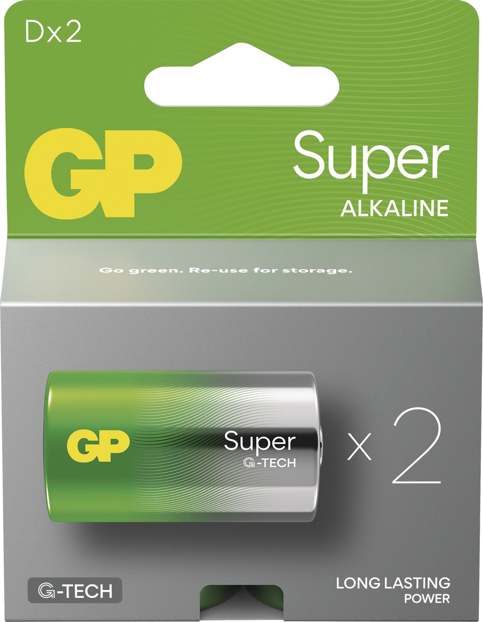 Baterie GP Super Alkaline D 2 ks