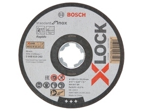 Kotouč řezný Bosch Standard for Inox X-LOCK 125×1 mm 10 ks
