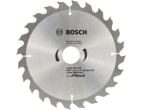 Kotouč pilový Bosch Eco for Wood 190×30×2,2 mm 24 z.