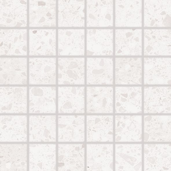 Mozaika Rako Porfido 5×5 cm (set 30×30 cm) bílá DDM06810